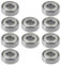 Briny River Lot de 10 Roulement à billes à gorge profonde double blindage pour 607 2Z SKF 607 ZZ IBU KOYO NTN 7x19x6mm