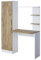 Vicco Schreibtisch Tessa, Arbeitstisch für das Büro, Weiß/Goldkraft Eiche, 122.9 x 33.4 cm