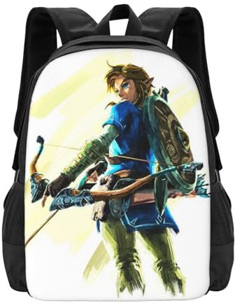 YINGC The Legend Of Zelda, zaino con stampa 3D per computer portatile, leggero, casual, per libri, 41,5 cm, Nero , Taglia unica