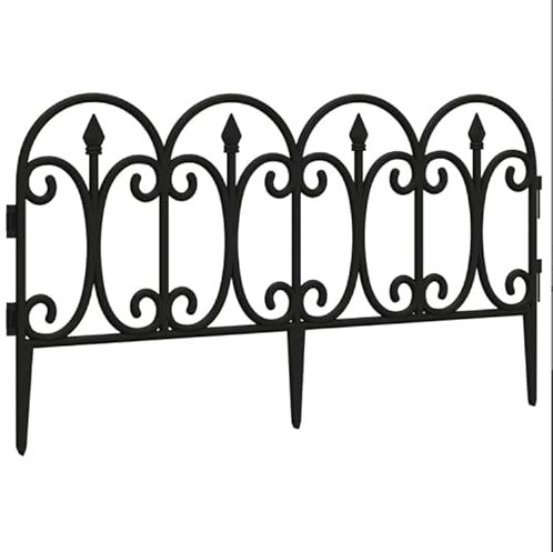 Rasenkanten 17 Stück Schwarz 10 m PP | Gartenbegrenzung, langlebig Ideal für Beete, Wege und Rasenflächen