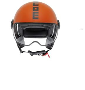 Momodesign Casco Momo FGTR Classic E2206 Mono Arancione Nero Orange Black (S: 55-56)
