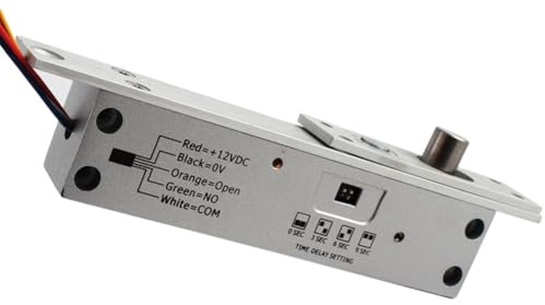 Osmond Adjustable Time Delay Electric Mortise Lock DC12V with Fail Safe or Fail Secure Feature for Access Security System
