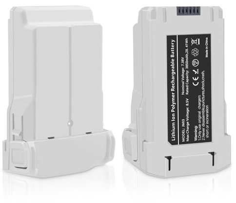 Fantasyo Mini 4 Pro Akku Intelligent Flight 2 Pack 3850mAh Kompatibel mit DJI Mini 3/3 Pro/4 Pro