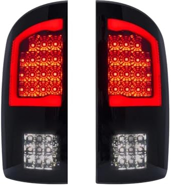 GLBLPEXELR Feux stop arrière à LED rouges Pour Dodge RAM 1500 2500 Et 3500 Avec De Position Freinage Recul Clignotants Feux Arrière À LED