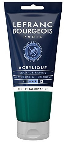 Lefranc Bourgeois Acrylique Fine Tube 80ml Vert Phtalocyanine