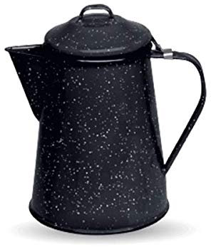 WARMCOOK CINSA-315600-Cafetera Tetera acero esmaltado 2 tazas-Negro
