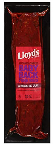LLOYD'S Signature Smoked Baby Back Pork Ribs In BBQ Sauce, 40 Oz