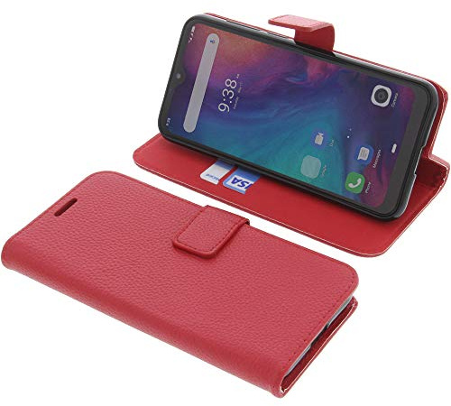 foto-kontor Tasche kompatibel mit Ulefone Note 7P Book Style rot Schutz Hülle Buch