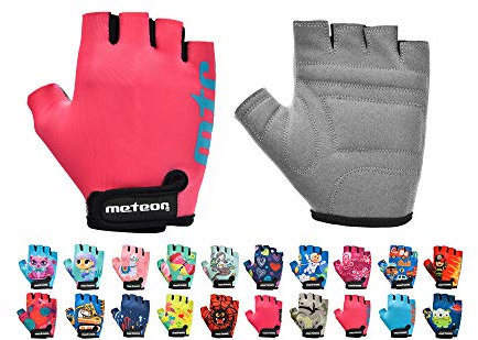 meteor Kinder Fahrradhandschuhe Bike Gel BMX Handschuh Jungen Fahrrad Handschuhe Mädchen radhandschuhe Scooter radhandschuhe Kinder Tretroller Handschuhe Fahr-Rad