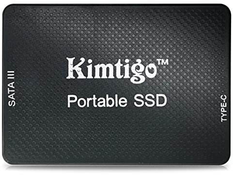 kimtigo 2,5 Zoll interne SSD 500G Mehrzweck-Tragbares externes mobiles Extreme Solid State Drive mit Typ-C USB-C Schnittstelle und SATA III Schnittstelle für Laptop Desktop Gaming Büro