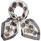 Foulard carré en soie de taille moyenne – 69,1 cm en satin pour femme, léger pour dormir, 21-rose/gris, taille unique