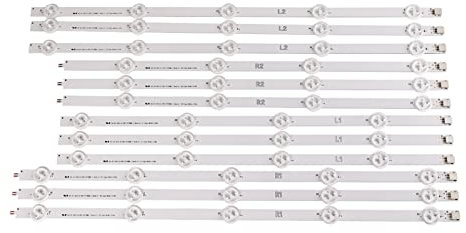 HCZION 94cm LED Hintergrundbeleuchtung Lampenstreifen 9leds fit for LG 47 TV 47LN540S 47LN519C 47LN613S 6916L-1174A 6916L-1175A 6916L-1176A 6916L-117 TV-Hintergrundbeleuchtungsstreifen