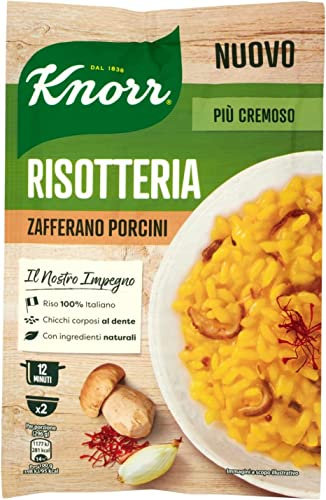 6 x Knorr Risotto riz safran et cèpes 175 g 100 % italien plats préparés