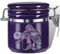 Mushroom Smell Proof Container Half Oz (250ml), Separate Space for Humidity Pack To Keep Herbs Fresh For Months - Cute Girly Stash Jar, Smell Proof Case Airtight Storage Holder Accessories - Purple