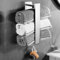 Portasciugamani, portasciugamani da bagno senza foro, porta asciugamani con gancio, portasciugamani autoadesivo con gancio, in acciaio inox, senza fori (argentato)