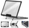SEYMCY Case Compatible with MacBook Air 13.6 inch Case 2025 2024 2022 / M4 M3 M2, Anti-Scratching Protective Hard Shell Cover with Foldable Stand (A3240 A3113 A2681), Black