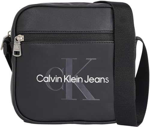 Calvin Klein Herren Umhängetasche Monogram Soft Camera Bag Klein, Schwarz (Black), Einheitsgröße