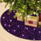 Weihnachtsbaumrock 91,4 cm lila Pailletten-Baumröcke für künstliche Bäume Samtbaummatte glitzernder Baumrock Kragen Meerjungfrau glänzende Baumabdeckung Rock für 1,8 m Bäume Weihnachtsdekoration