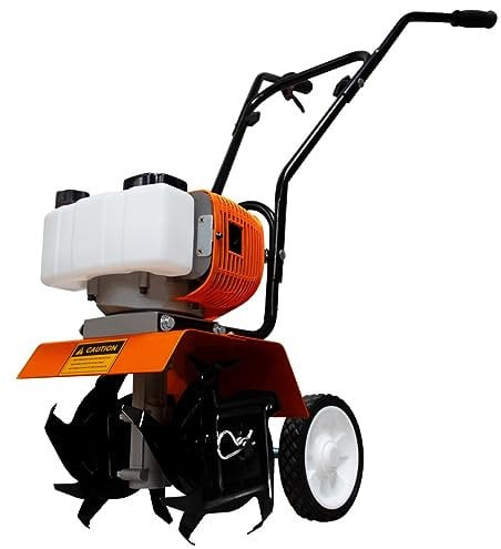 Motozappa a benzina Fresatrice da giardino a scoppio 52CC 1,65kW 4000RPM 3HP 2 tempi 1,2L Serbatoio 4 lame in acciaio 30cm Larghezza di lavoro 20cm Profondità Portatile Rimozione delle erbacce