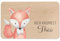 wunderwunsch - Individuelles Holzbrett mit Hochwertigem UV-Druck für Kinder - Personalisiertes Frühstücksbrettchen - Niedliche Motiv-Brettchen mit Namen (Fuchs links unten)