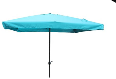 CONCEPT USINE | Parasol Droit Inclinable Carré 3 x 3 m | PALERME Bleu | Structure Aluminium Recouverte de Peinture Epoxy | Toile Polyester 160g/m2 | Idéal Jardin Terrasse Piscine Balcon