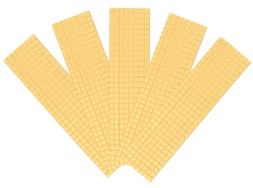 QUARKZMAN 5 Stück selbstklebende Disco-Fliesen-Aufkleber, 5 x 5 mm, Mini-Mosaik-Spiegelfliesen, quadratische Glasfliesen für DIY-Disco-Kugel-Basteldekorationen, Gold