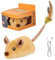 Les jouets de chat interactifs conduisent des jouets de souris pour chats, des jouets de souris rechargeables USB avec des sons capteur de mouvement de la souris réaliste jouet de chat en mouvement p