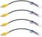 OTOTEC 4Pcs 10Pin RCA Car Reversing Camera Cable Adaptor Rear View Large Screen Reversing Wiring Harness for Car Large Screen Machine with Camera Radio DVD