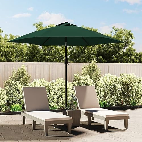 Iiaky Ersatzbezug für Sonnenschirm Grün 300 cm Sonnenschirm Wasserdicht Patio Sonnenschirm Ersatzabdeckung