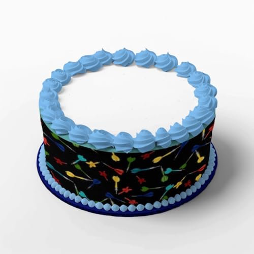 Tortenbänder Dartpfeile 4 Teilig aus Fondant Geburtstag, Hochzeit Tortenband essbar Essbare Tortendeko Geburtstagstorte