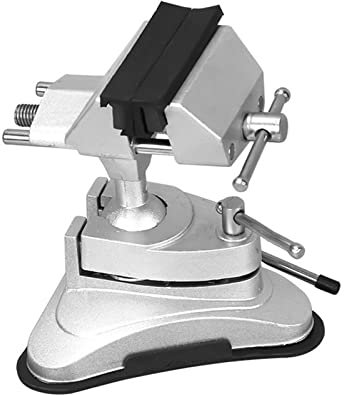 Schraubstock mit Saugnapf-Basis, Aluminiumlegierung, 360 Grad drehbarer Kopf, Holzbearbeitung, Bänke, Schraubstock