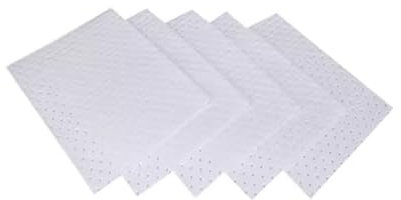 MJHETCY Blanc Tapis De Garage Absorbant, 2mm D'épaisseur Tapis De Déversement D'huile Tapis D'allée De Voiture Protège Le Sol Contre Les Déversements(Size:100 pcs)