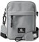 Nouvari Umhängetasche Herren Damen Grau Kleine Schultertasche Herrentasche Zum Umhängen Wasserabweisende Crossbody Bag mit Handyfach Messenger Bag für Alltag Reisen Freizeit Büro