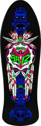 Powell Peralta Steve Saiz Totem Classic Skateboard-Deck, Schwarzlicht, 25,4 x 78,3 cm