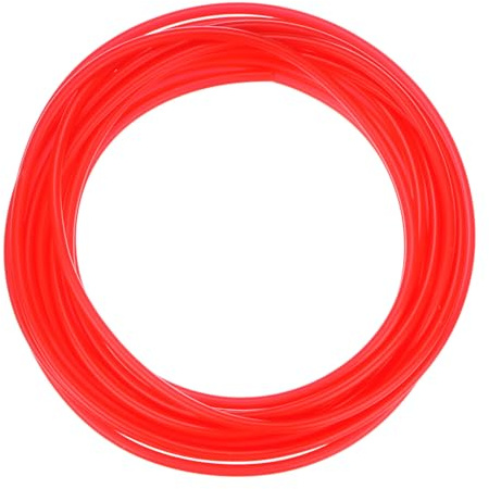 M METERXITY Silikonschlauch Lebensmittelecht, 1/8(3mm) ID x 3/16(5mm) OD Silikon-Gummivakuumrohr, 20ft(6 M) Hochtemperatur-Wasserluftschlauch für Pumpe/Flüssigkeitstransfer/Weinherstellung, Rot