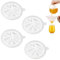 Juego de 4 coladores finos – Juego de colador fino blanco con malla 200/300/400/450 para cocina, leche, zumo, vino, leche de soja y más | colador fino para filtrado fino
