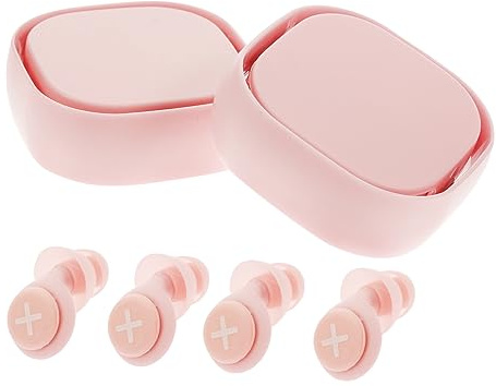 PACKOVE Anti Lärm Ohrstöpsel 2 Satz Weiche Silikon Schlaf Ohrstöpsel Mit Geräuschreduzierung Ergonomisch Geformt Wiederverwendbar Für Schlaf Lernen Und Reisen
