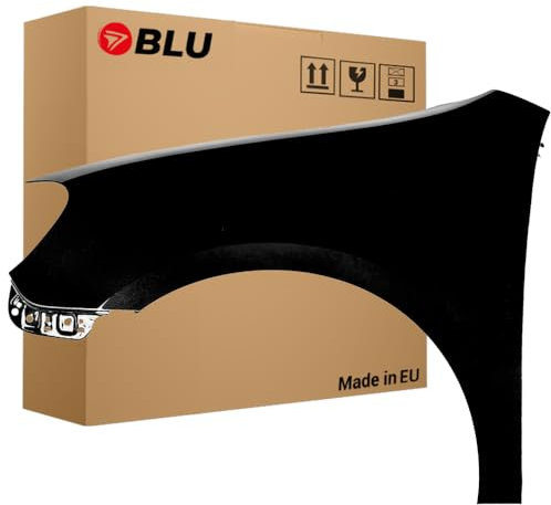 BLU Premium Kotflügel Passend für VW Volkswagen GOLF VI 6 schrägheck L041 LO41 Links Schwarz | 2008-2016 | Vorderseite Vorne | Verzinkt & Lackiert | Einbaufertig