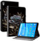 Mldjomid Funda para Lenovo Tab M8 HD 2nd Gen/M8 FHD 3rd Gen 8 TB-8505F/8505X/8705F/8506F Carcasa Cuero PU Tablet Cover Protectora con Ranura para Tarjetas y Soporte Función, Rosas Negras