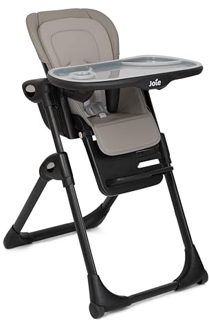 Joie Mimzy Recline Hochstuhl – Höhenverstellbarer Babyhochstuhl mit Liegefunktion, verstellbarer Rückenlehne, abnehmbarem Tablett & klappbarem Design (HAZELNUT)