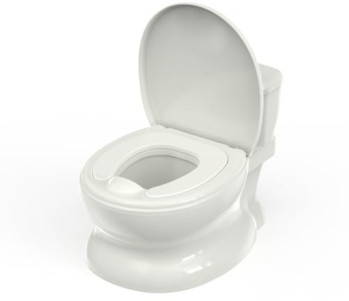 PipNest Potty Training Toilet for Toddlers, Realistic with Flushing Sounds, Wipes Holder & Disposable Liners, Simple to Clean for Boys & Girls, White