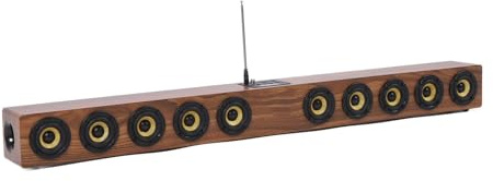 Asixxsix sans Fil Soundbar Haut-Parleur, 50W Gamme Complète MDF Chambre de Résonance avec Basses Puissantes et 5.3, pour PC Ordinateur Portable Gaming