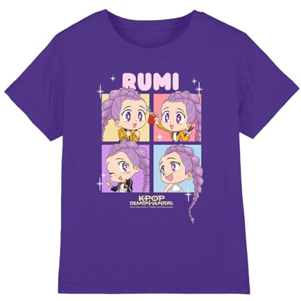 Kpop Demon Hunters Unisex Kids Kpop Demon Hunters - Huntrix Rumi Chibi Boxes Kids T Shirt T-Shirt