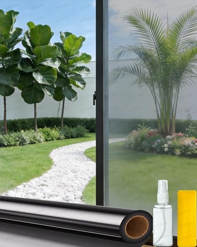 Professional 70% VLT Black Window Film 75cm x 3m - Heatwave Accessories | Self-Adhesive Home Glass Tint | Limo Blackout Privacy & Sun Blocker | High-Tenacity Alternative to Peeling Static Cling