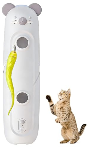 BDKMMS Caterpillar Cat Toy, Suction Cup Interactive Cat Toys Automatic Worm Teaser Toy for Indoor Cats