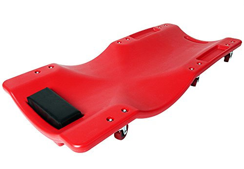 Deuba Carrello sotto Auto Poggiatesta 6 Ruote 360° Forma Ergonomica Lettino sotto Macchina Officina