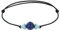LES POULETTES BIJOUX - Armband Synthetisch Link Lapis Lazuli Perle Zwei Larimar Ring und Silber - Schwarz