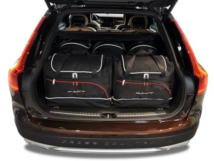 KJUST Dedizierte Reisetaschen 1 stk kompatibel mit VOLVO V90 II (235) 2016+ Car Bags