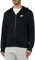Nike Herren Hoodie Mit Durchgehendem Reißverschluss Sportswear Club Fleece, Black/Black/White, XL, BV2645-010
