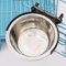 Gamelle à suspendre en acier inoxydable pour chien, chat, chien, nourriture, boisson, eau (taille M)